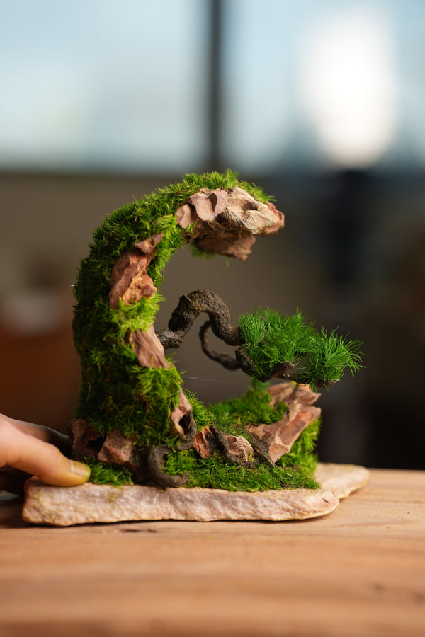 Iron Song of the Earth - Half Moon (Preserved Plant + Metal Craft)