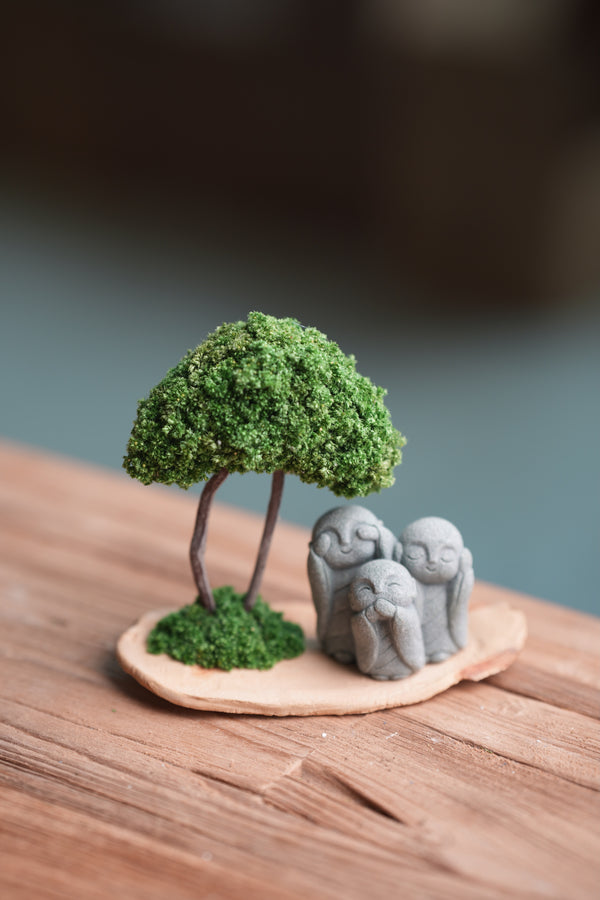 A Small Tree in the East - Classic - Trio of No Evil (Preserved Plants)