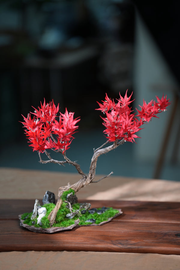 Theatre of Autumn - Flaming Maple - Larger version (Preserved Plants)