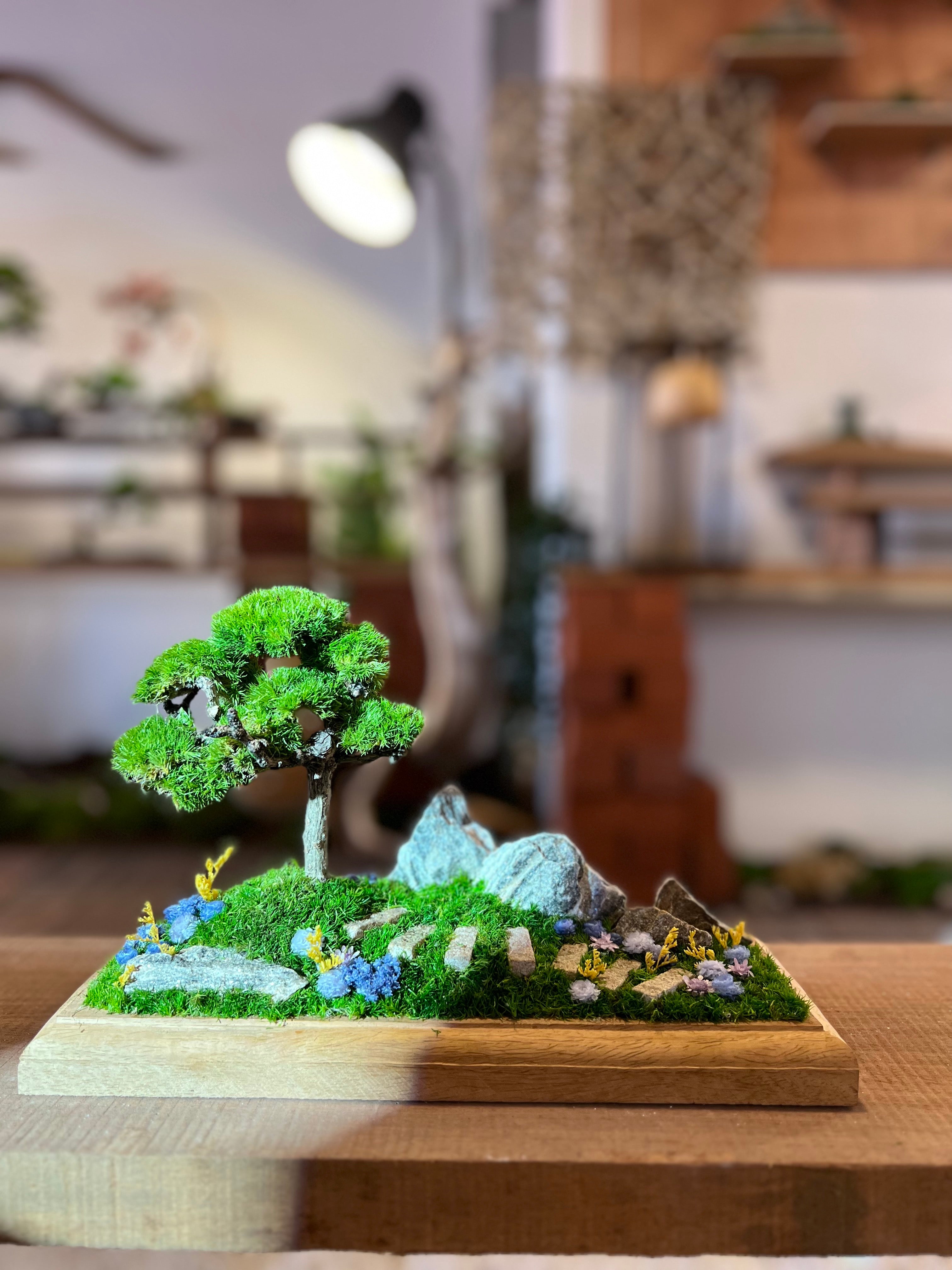 Violet Hill - Smaller version (Preserved Plants)