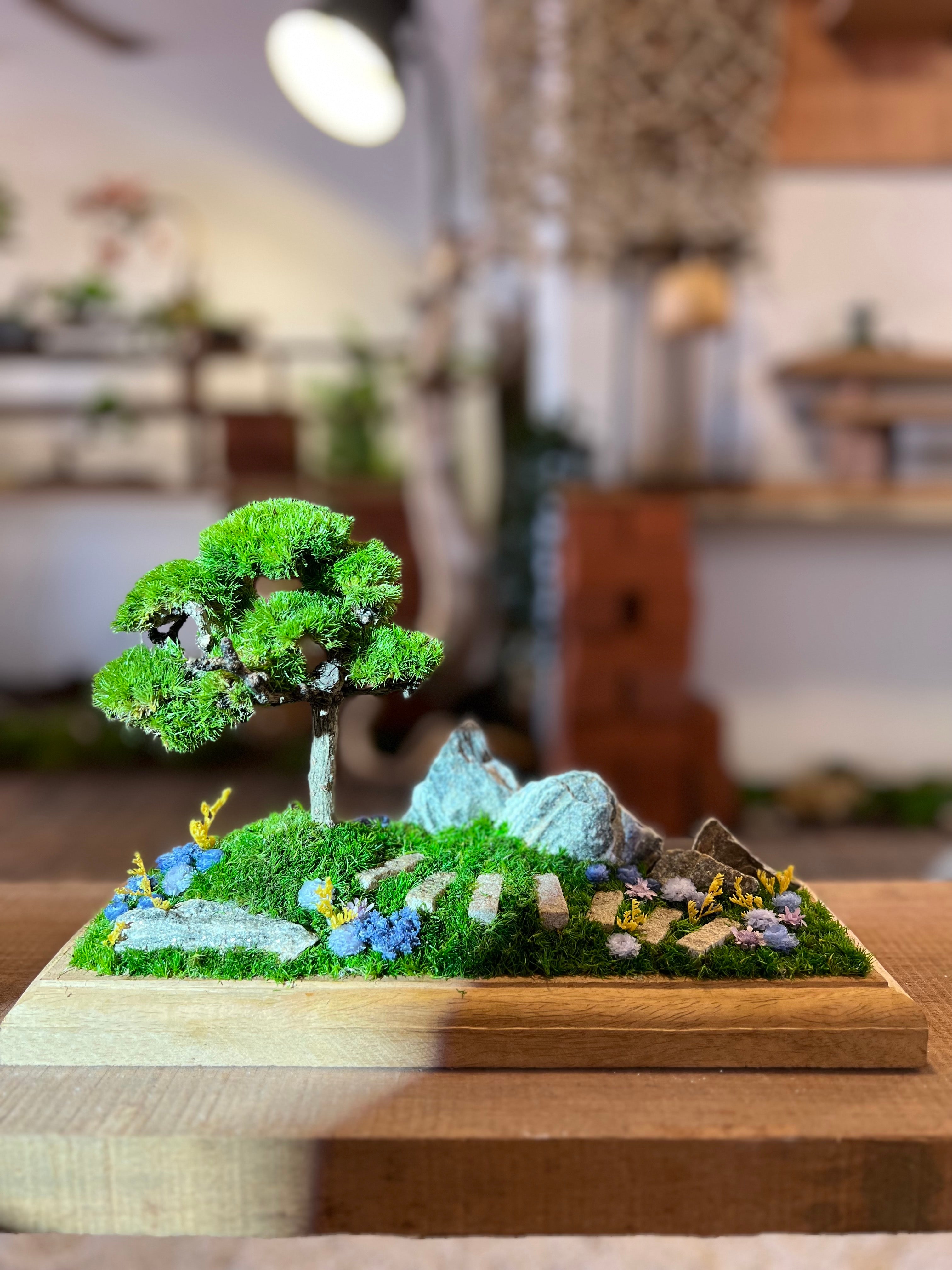 Violet Hill - Smaller version (Preserved Plants)