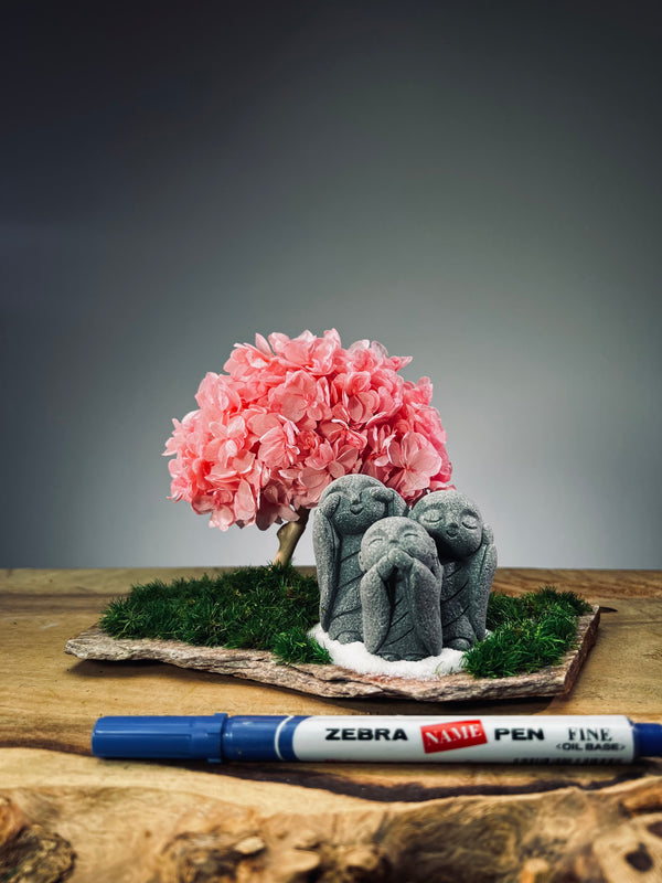 A Small Tree in the East - Sakura - Trio of Everjoy (Preserved Plants)
