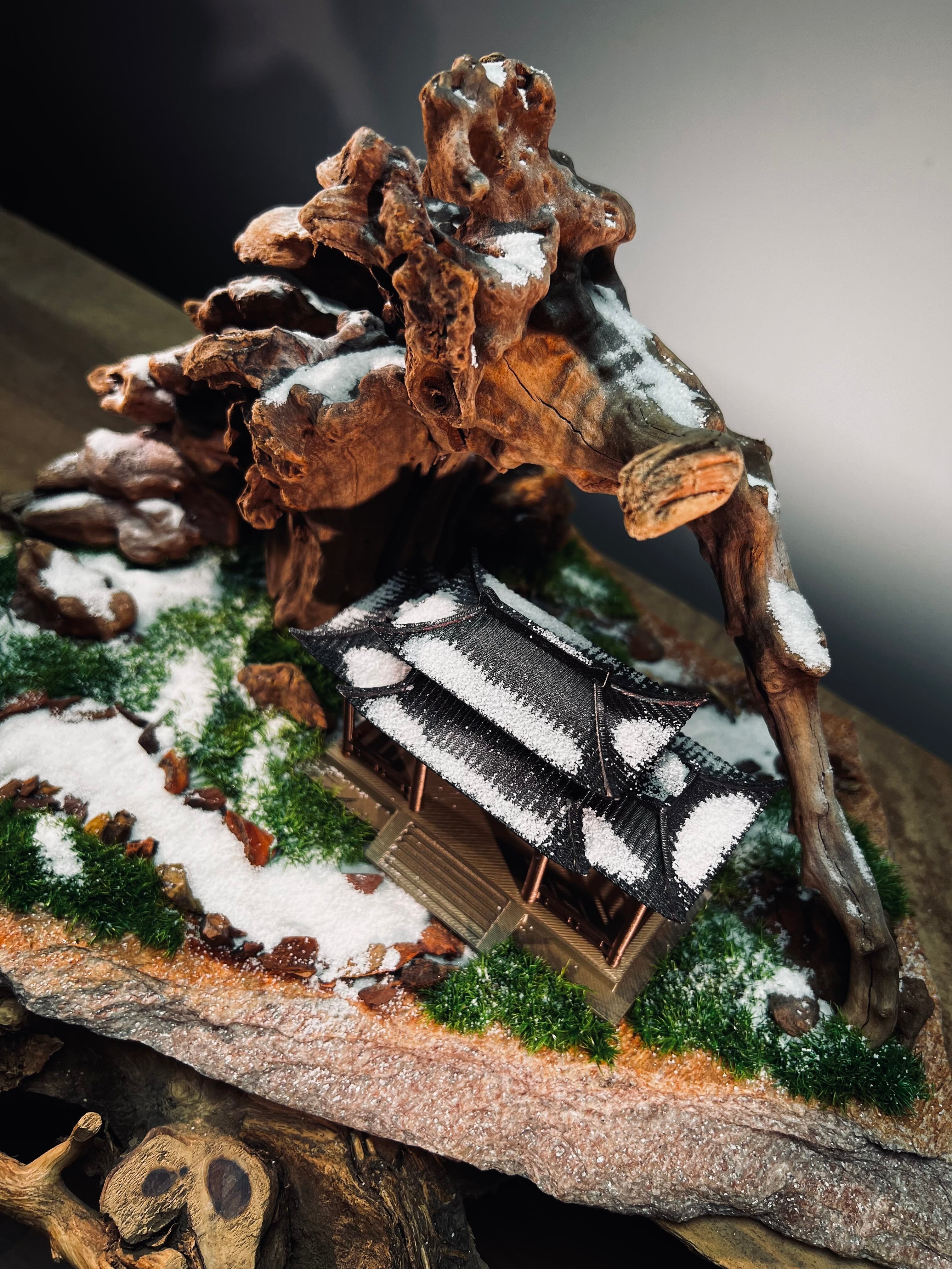Blackwood Cliff - A Path in the East - Snowfall (Preserved Plants)