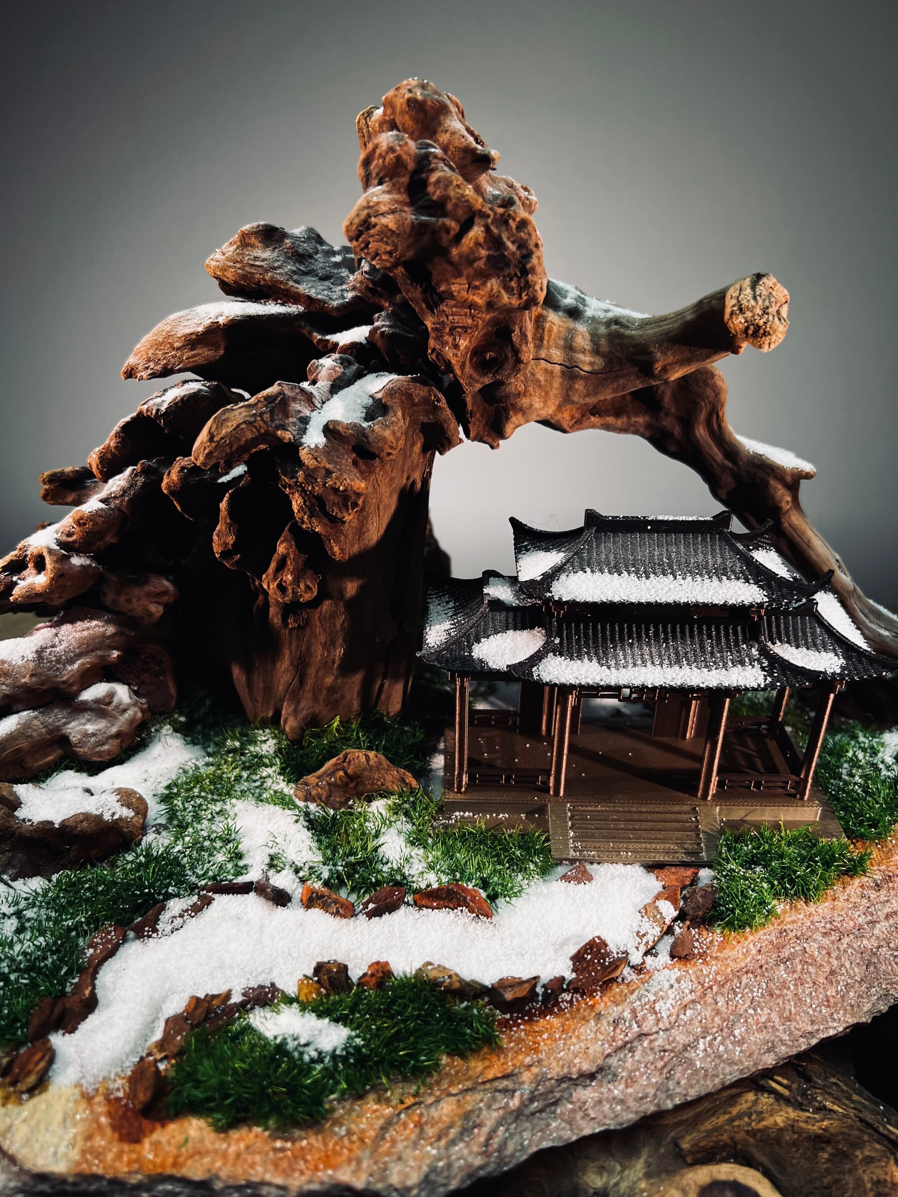 Blackwood Cliff - A Path in the East - Snowfall (Preserved Plants)