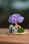 A Small Tree in the East - Purple Heart - Trio of No Evil (Preserved Plants)