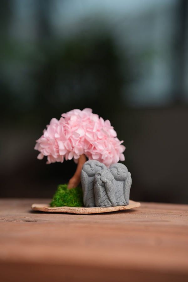 A Small Tree in the East - Sakura - Trio of No Evil (Preserved Plants)