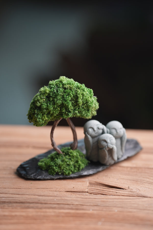 A Small Tree in the East - Classic - Trio of No Evil (Preserved Plants)