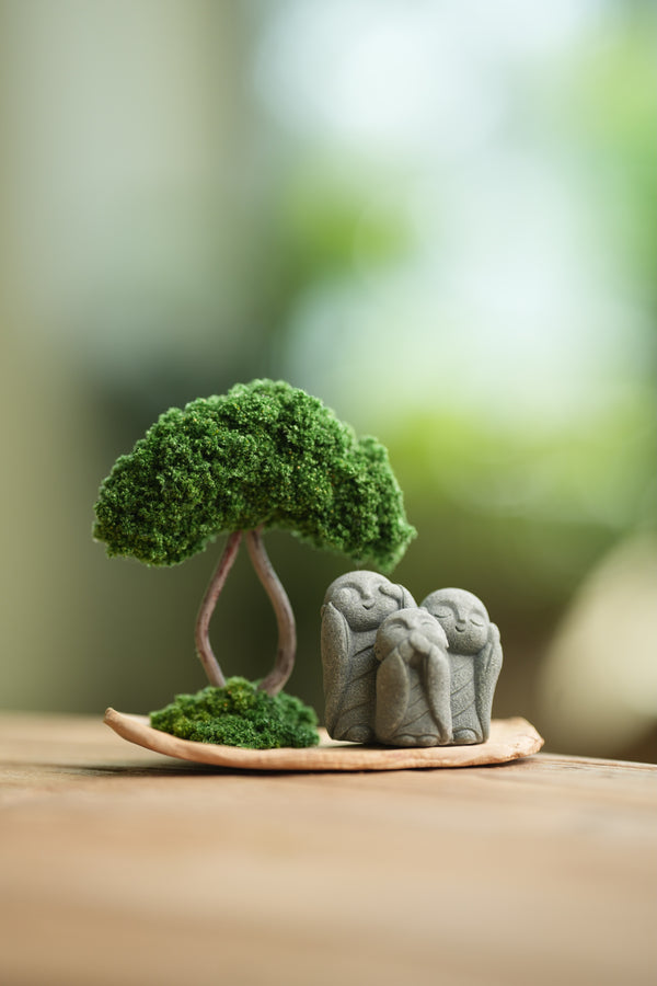 A Small Tree in the East - Classic - Trio of No Evil (Preserved Plants)