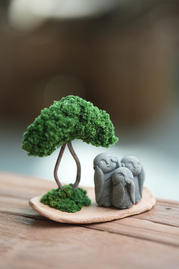 A Small Tree in the East - Classic - Trio of No Evil (Preserved Plants)