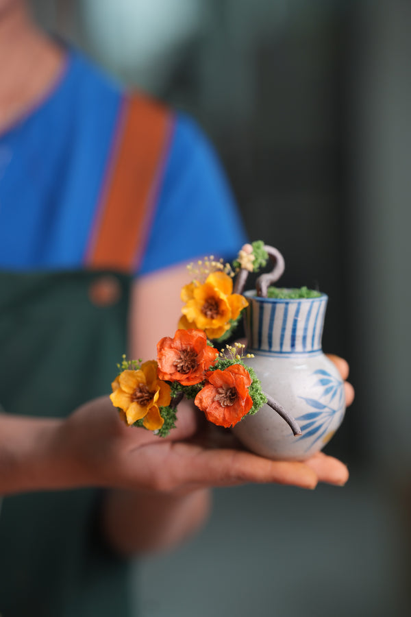 Children of Forest - Ceramic Curve - Smaller (Preserved Plants)