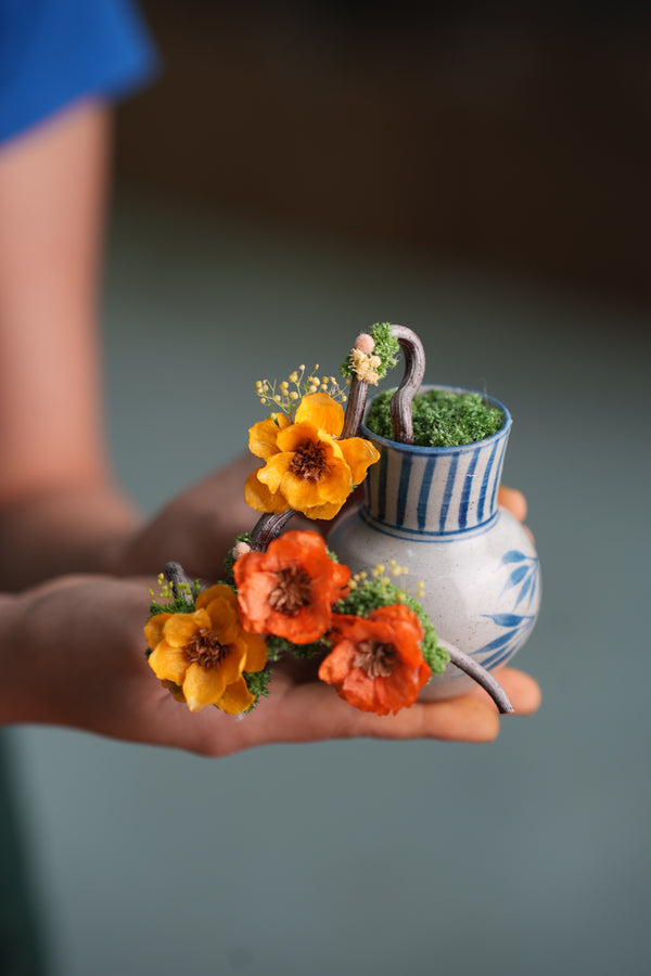 Children of Forest - Ceramic Curve - Smaller (Preserved Plants)