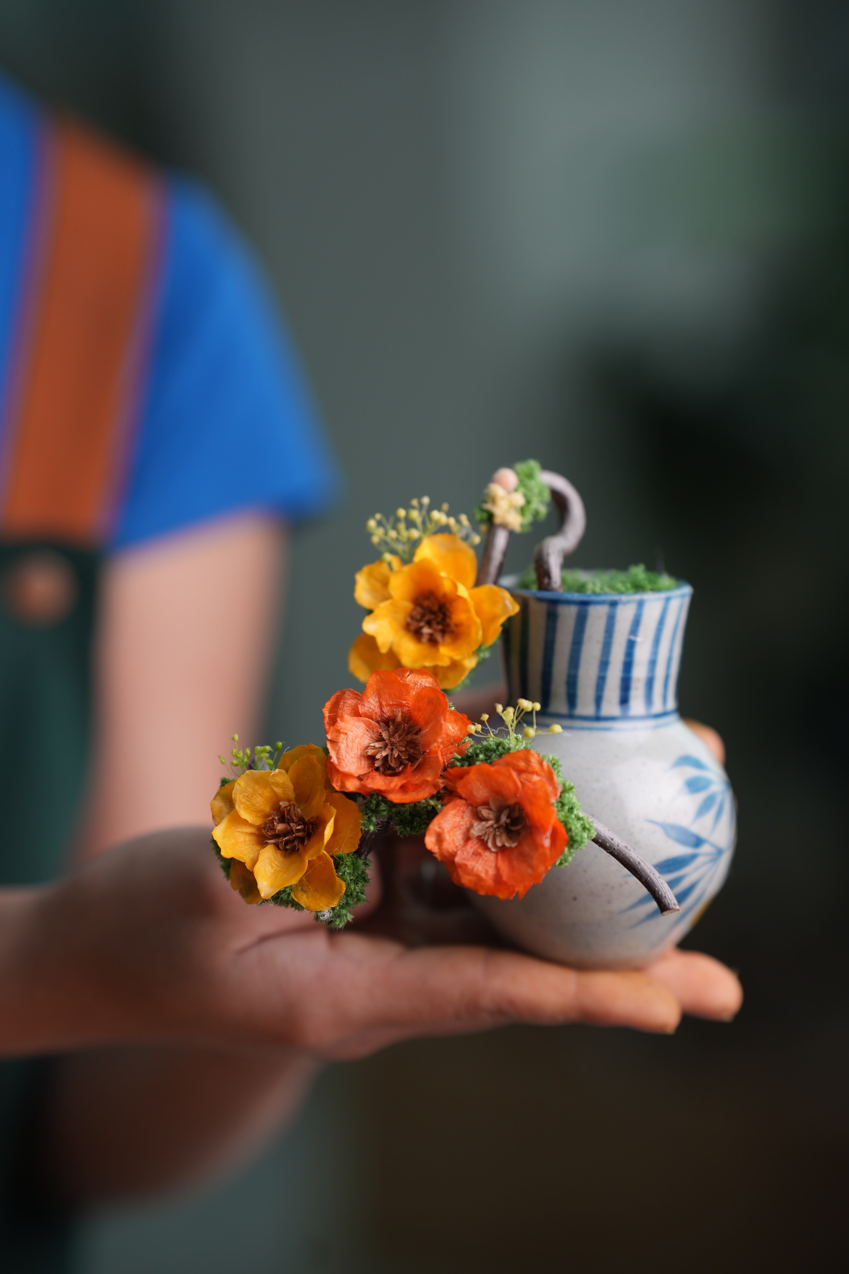 Children of Forest - Ceramic Curve - Smaller (Preserved Plants)