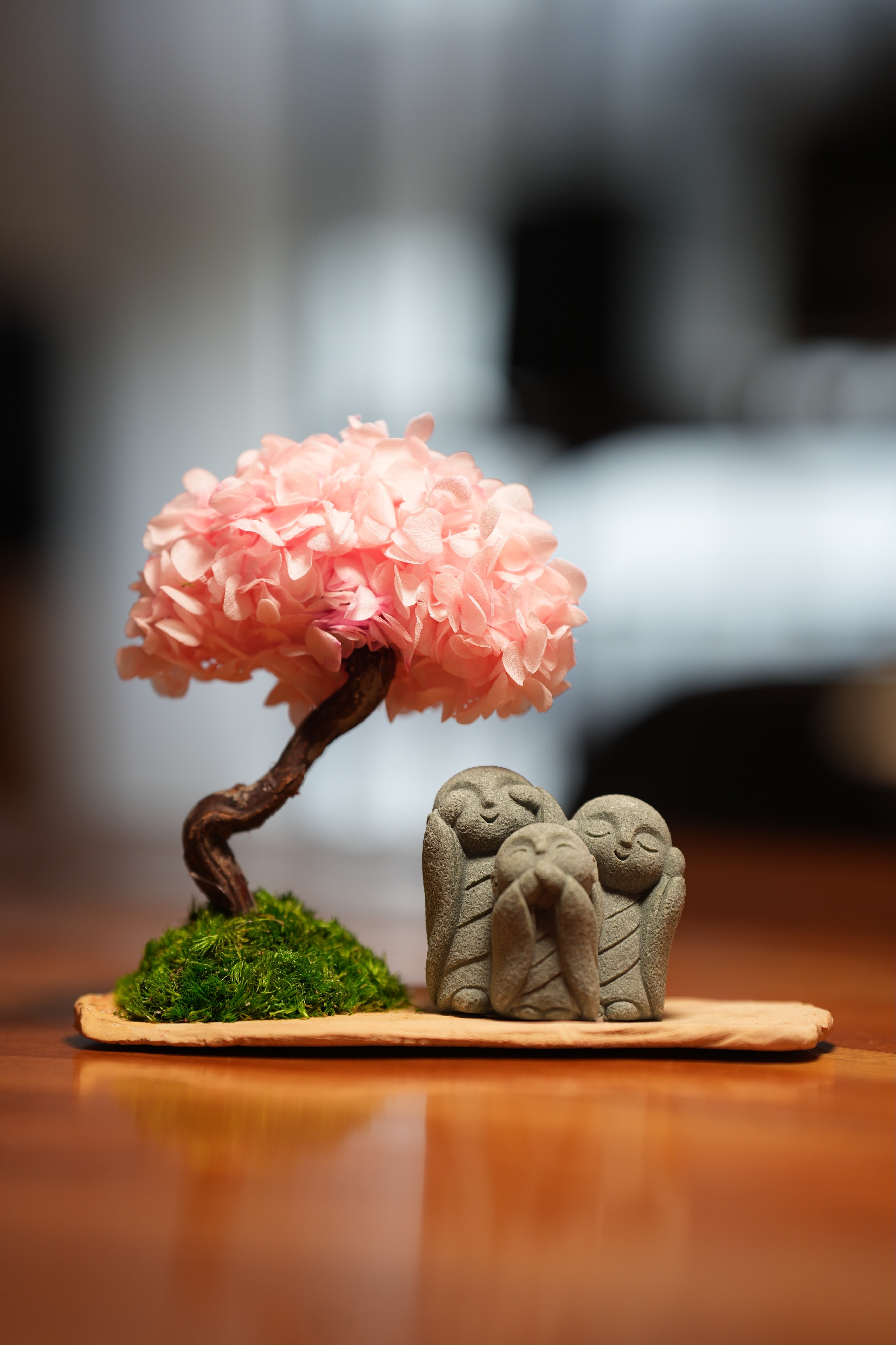 A Small Tree in the East - Sakura - Trio of No Evil (Preserved Plants)