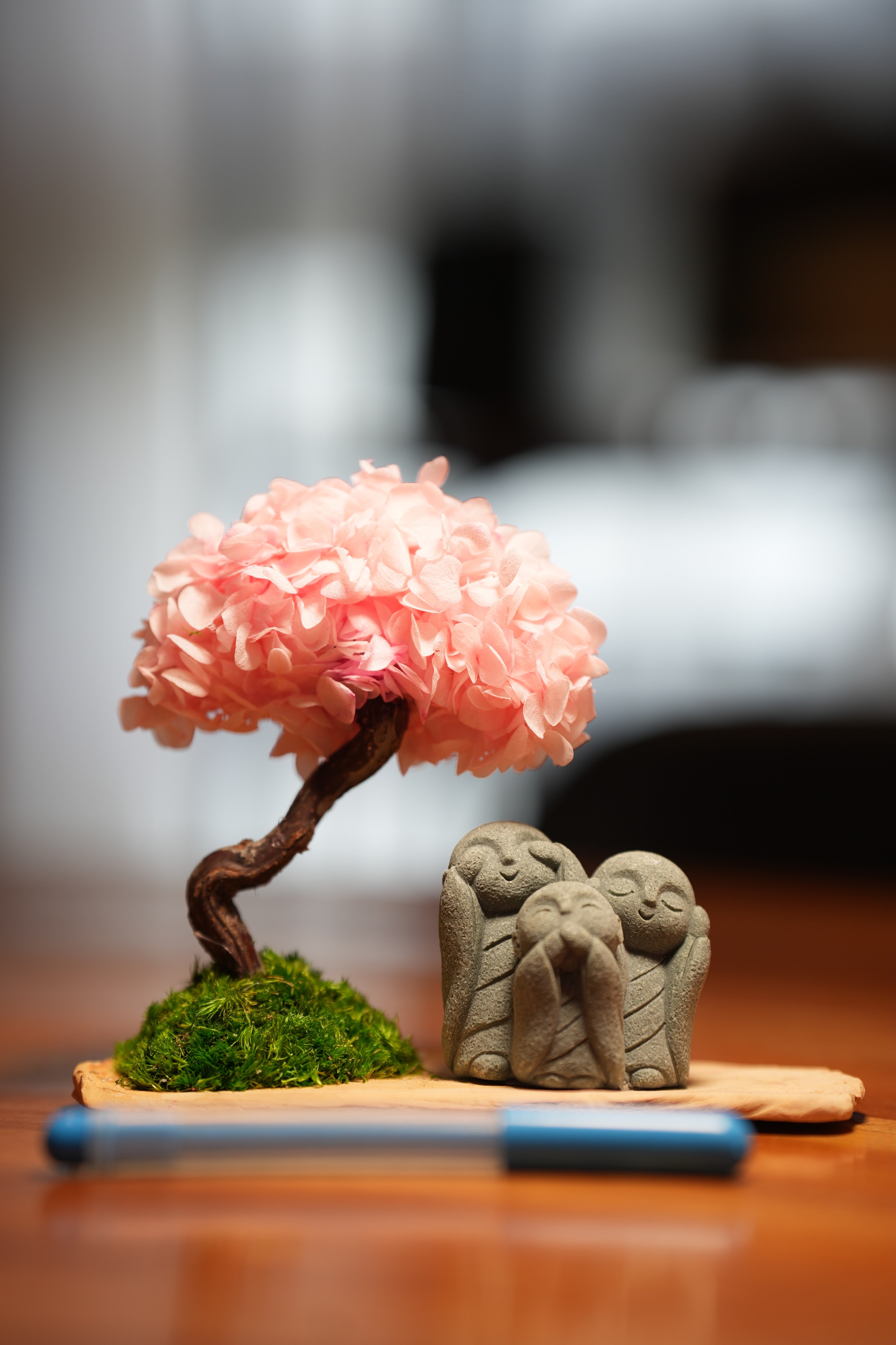 A Small Tree in the East - Sakura - Trio of No Evil (Preserved Plants)